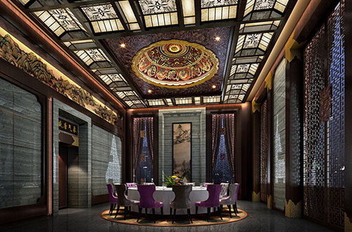 博罗低调奢华的新中式酒店设计效果图